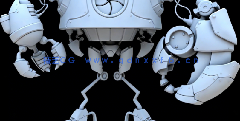 Maya机器人建模渲染大师级实例制作视频教程(图1)