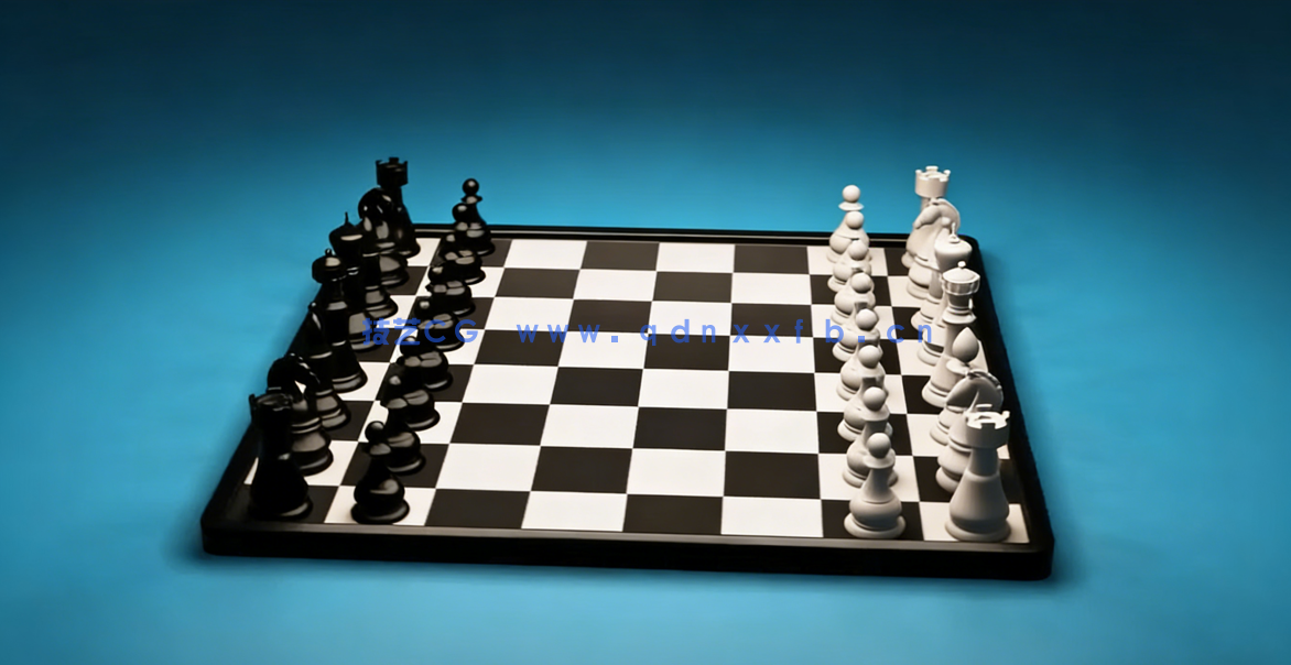 Blender国际象棋场景实例训练视频教程(图5)