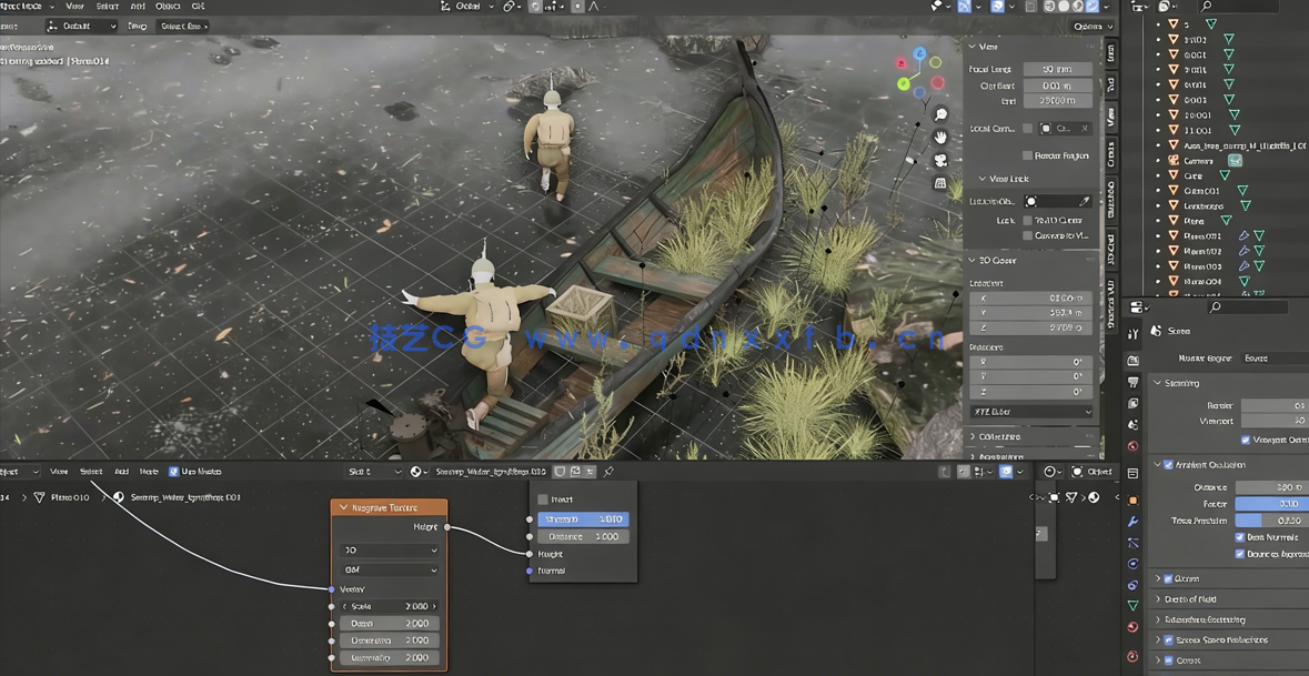 Blender和3D Coat与PS概念艺术单帧插画制作流程视频教程(图4)