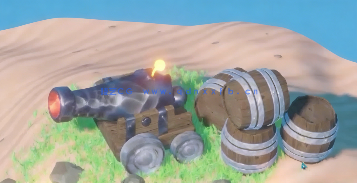 Blender卡通低多边形酒店建模制作流程视频教程(图4)