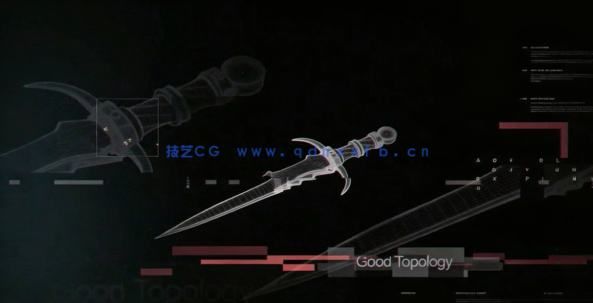 Blender禁忌之刃游戏武器硬表面建模制作视频教程(图4)