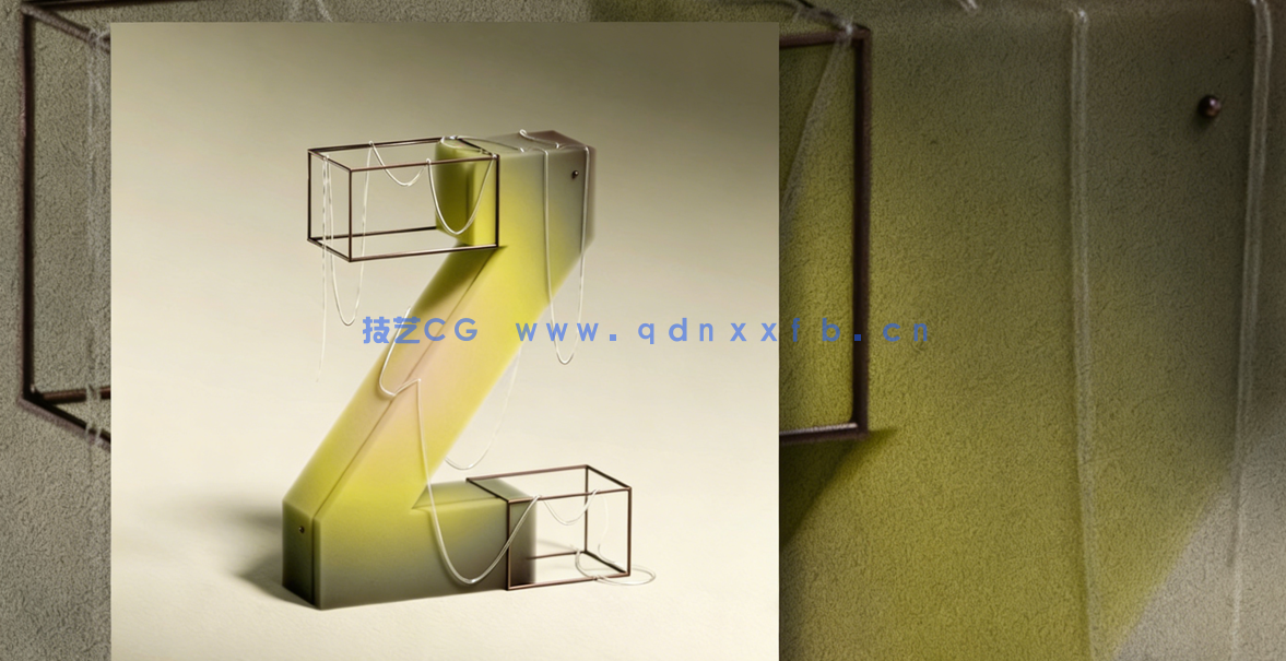 Blender 3D字母数字原创概念艺术设计视频课程 (图3)