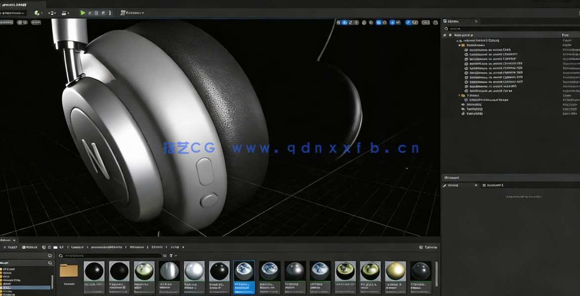  Blender和UE5逼真耳机产品宣传动画实例制作视频教程 (图4)