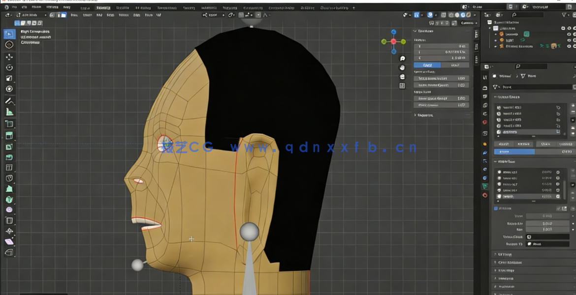 Blender角色建模制作初学者入门训练视频教程(图2)