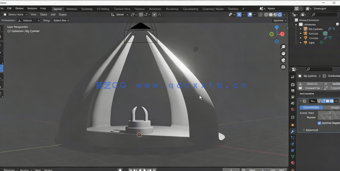Blender光球无缝循环动画实例制作视频教程(图3)