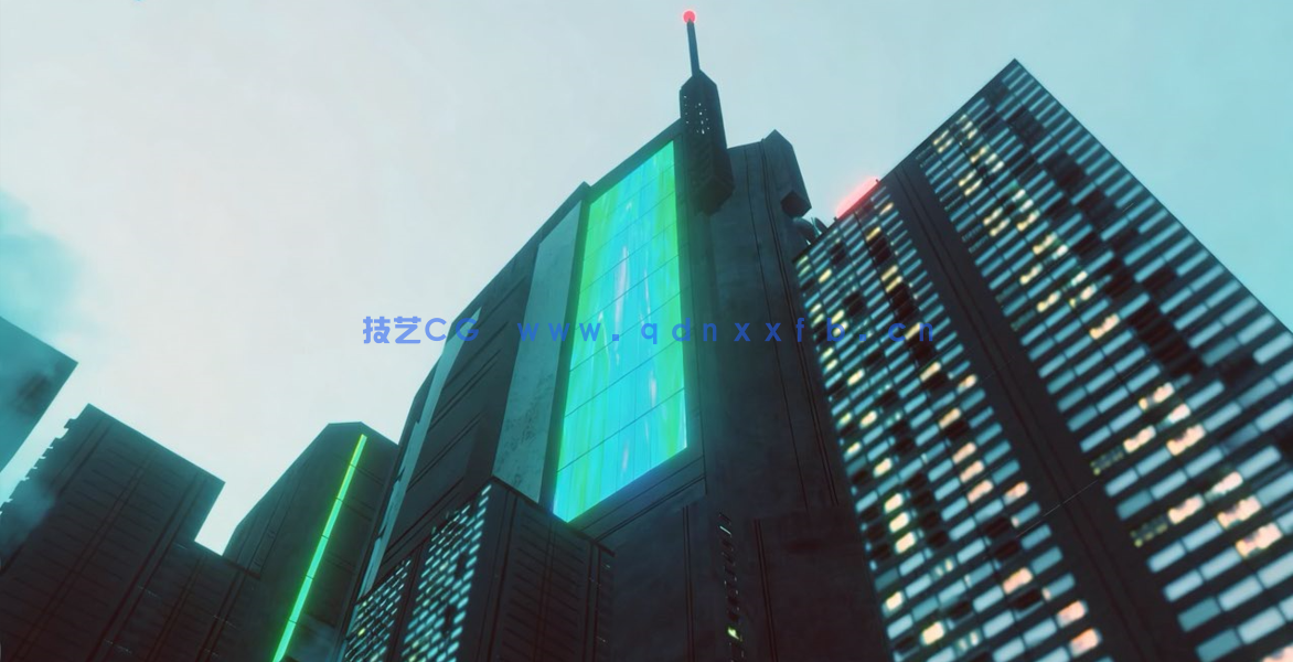 Blender城市大楼建筑外体实例制作视频课程 (图2)