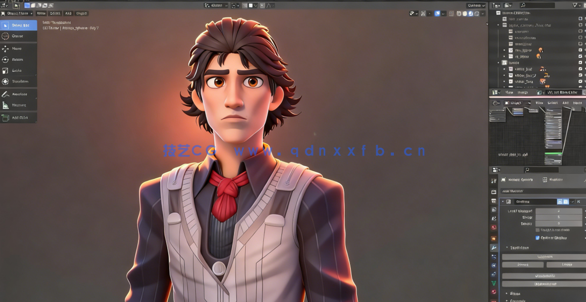  Blender英雄联盟角色机械先驱维克托制作视频课程(图4)