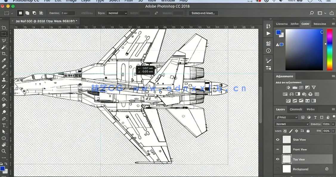 Blender逼真喷气式飞机实例制作视频课程 (图3)
