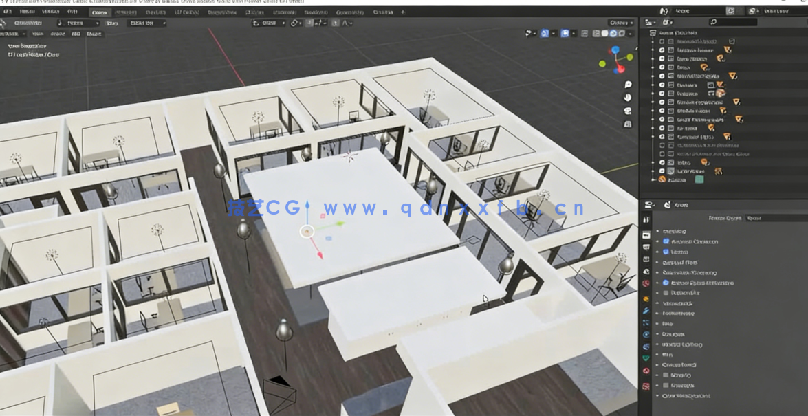 Blender与SP建筑可视化场景完整制作视频教程 (图4)