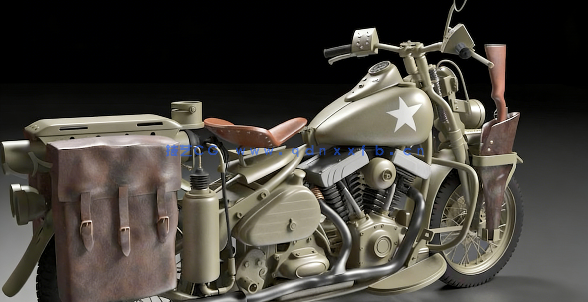 Blender美国队长摩托车完整制作视频教程(图5)