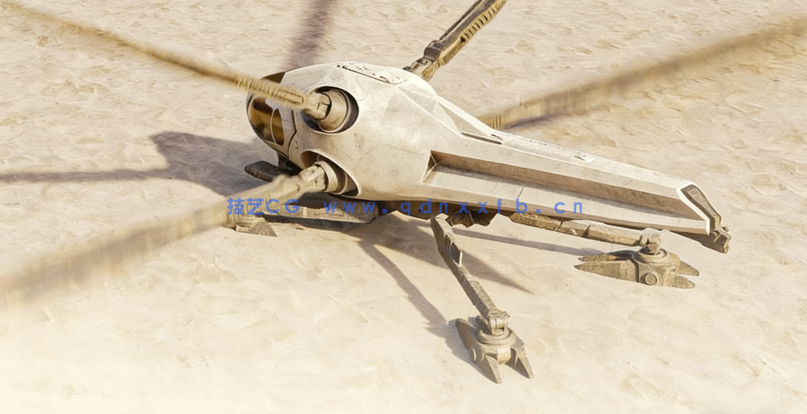 Blender电影《沙丘》中扑翼机飞行器完整制作视频课程 (图5)