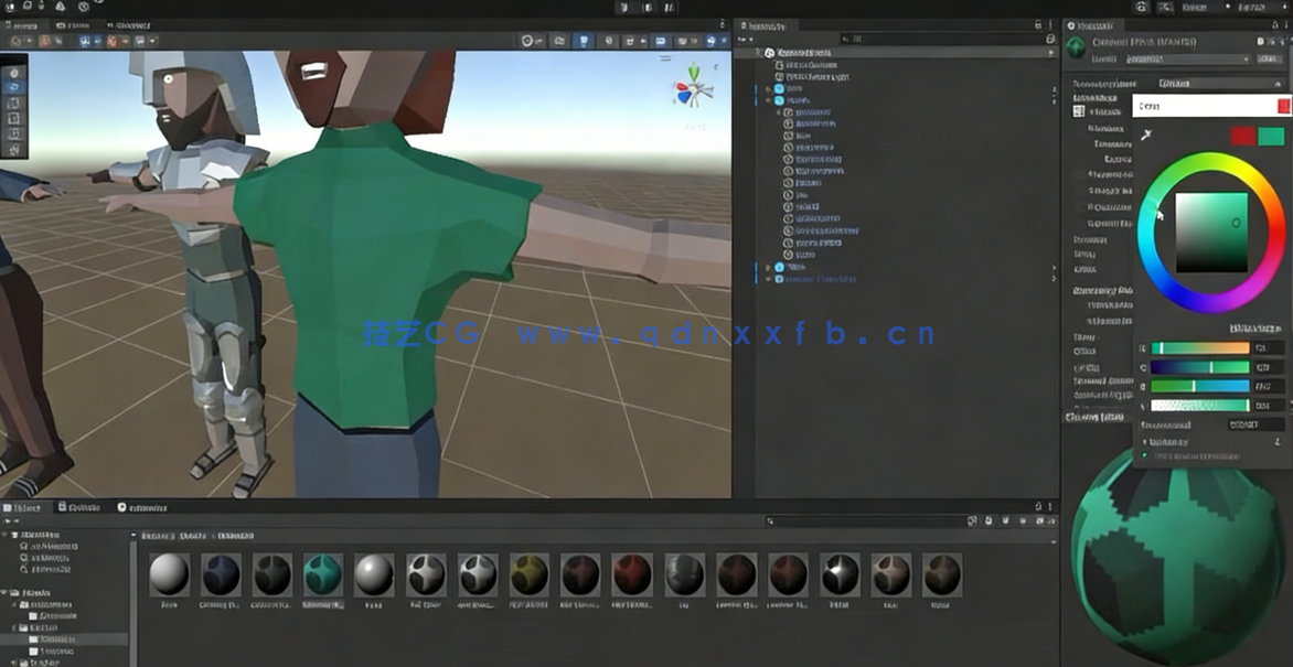 Blender中为Unity进行低多边形角色建模和动画制作视频课程(图4)