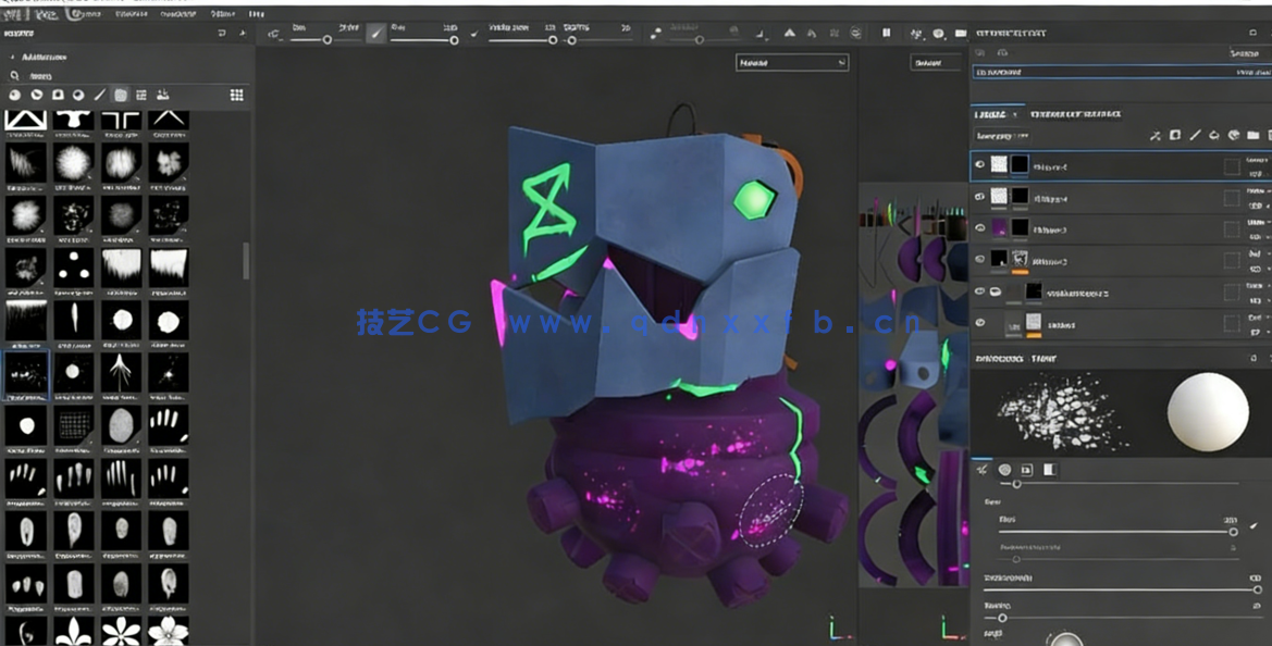 Blender和Substance Painter游戏手榴弹实例制作流程(图4)