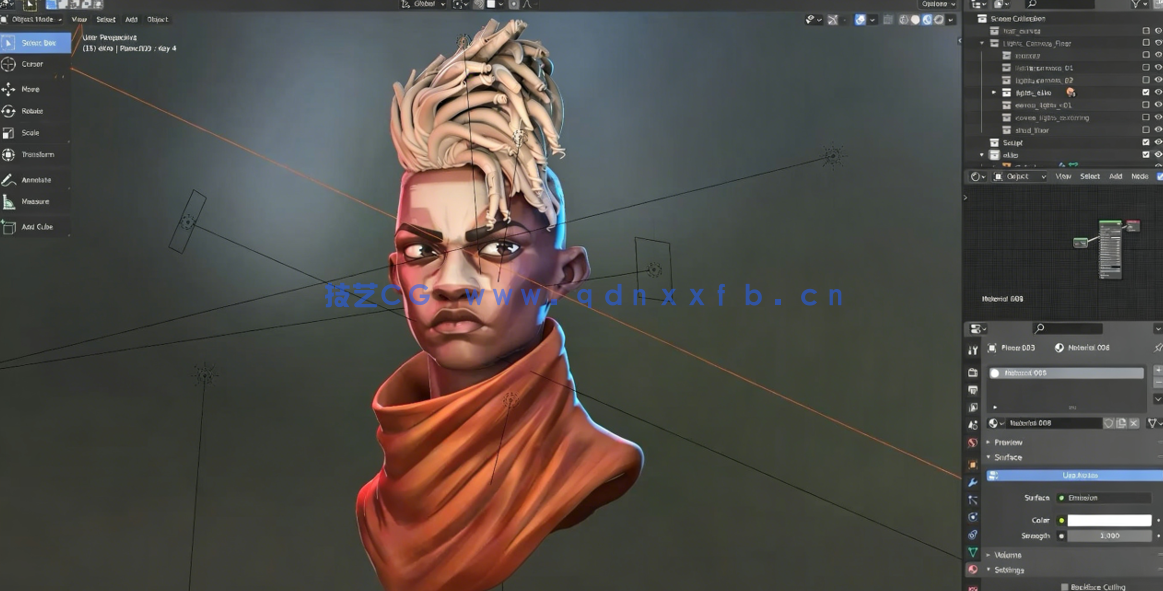 Blender英雄联盟游戏角色时间刺客EKKO制作视频课程 (图5)