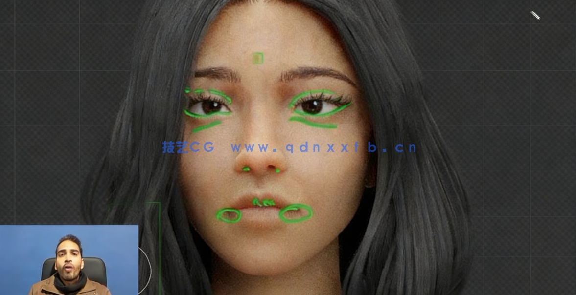 Blender逼真女性头部完整制作流程视频教程(图4)