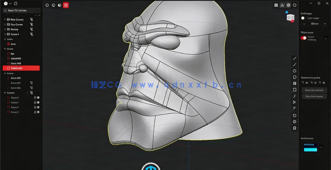 Blender泰森人物雕刻建模完整制作流程视频教程(图4)