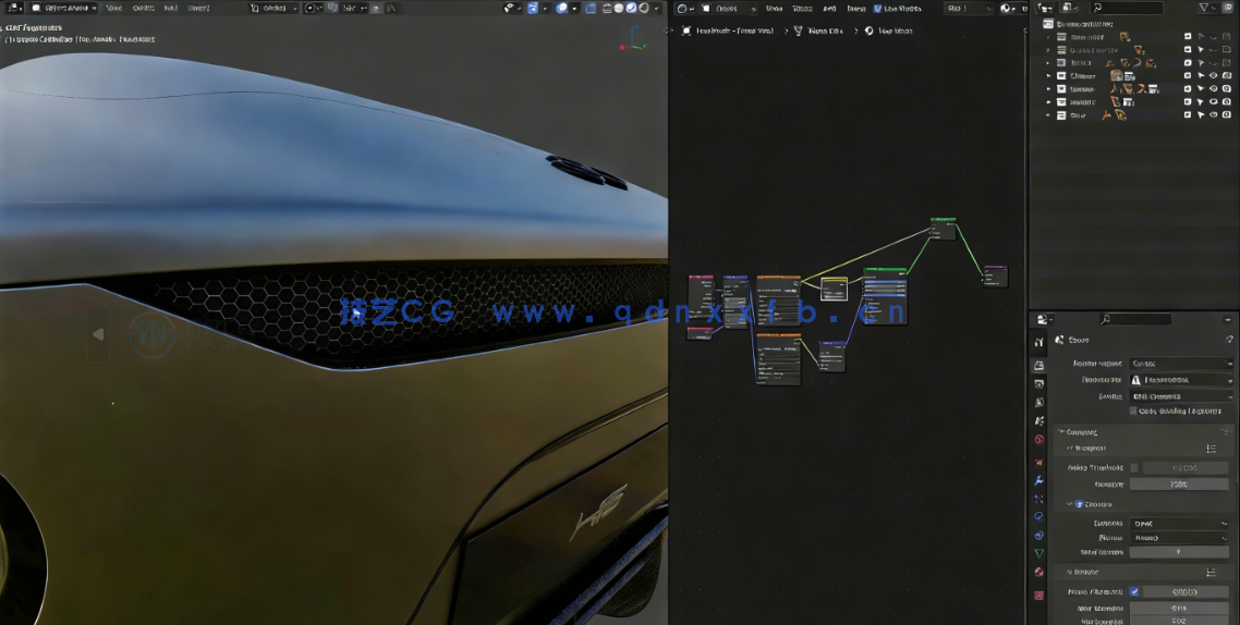 Blender 3D高精度汽车建模制作流程大师班视频教程第三季(图3)