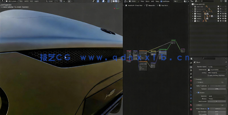 Blender几何节点逼真砖墙制作流程视频教程(图3)