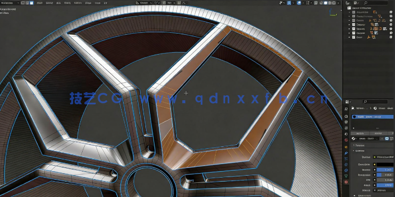 Blender几何节点逼真砖墙制作流程视频教程(图4)