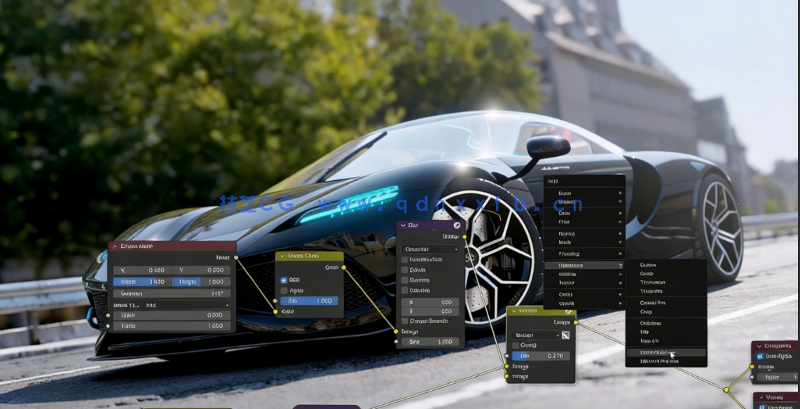 Blender几何节点逼真砖墙制作流程视频教程(图6)