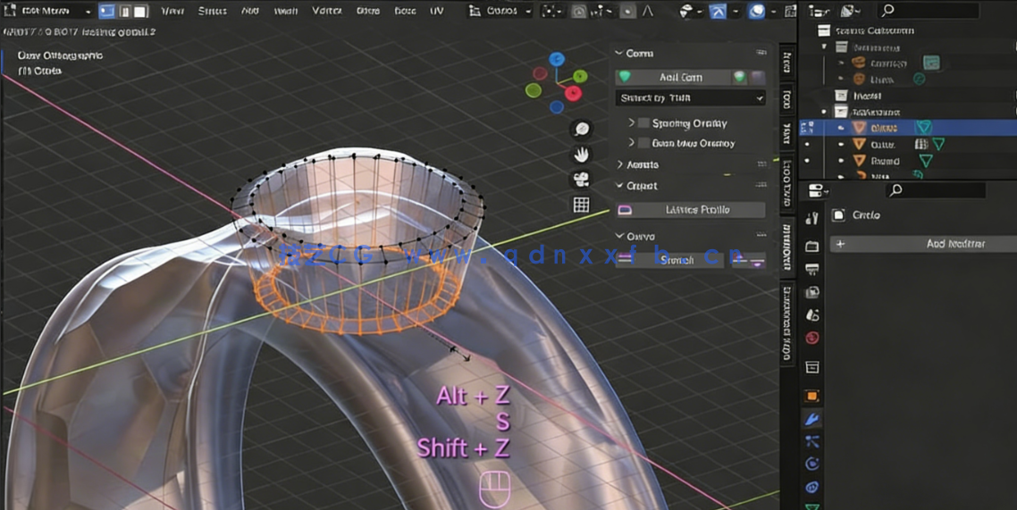 Blender使用纹理制作表面3D几何图形图案视频教程(图5)