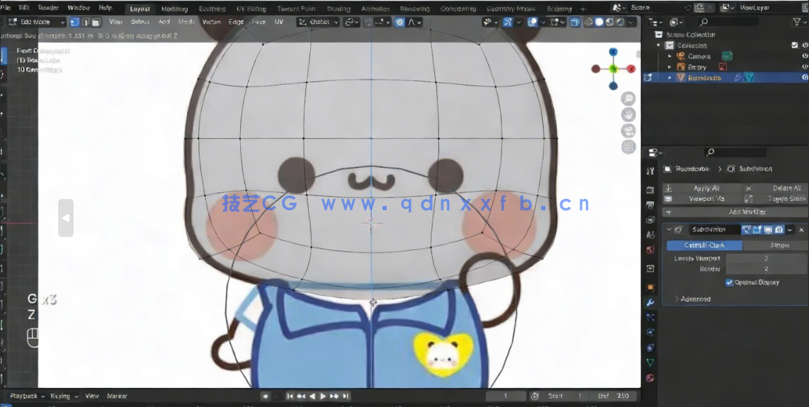 Blender毛绒小狗3D建模完整实例制作流程视频教程(图2)