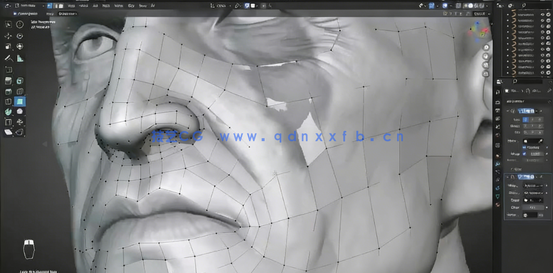 Blender奎托斯《战神》游戏角色完整制作流程视频教程(图3)