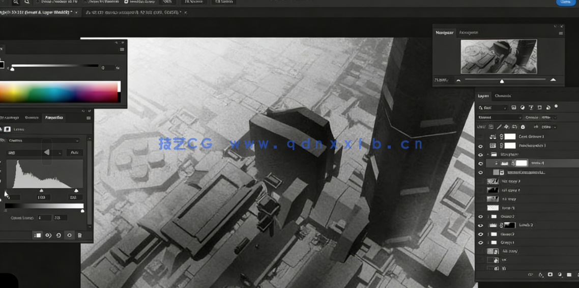 Blender与PS高科技工业城市概念设计视频教程(图5)