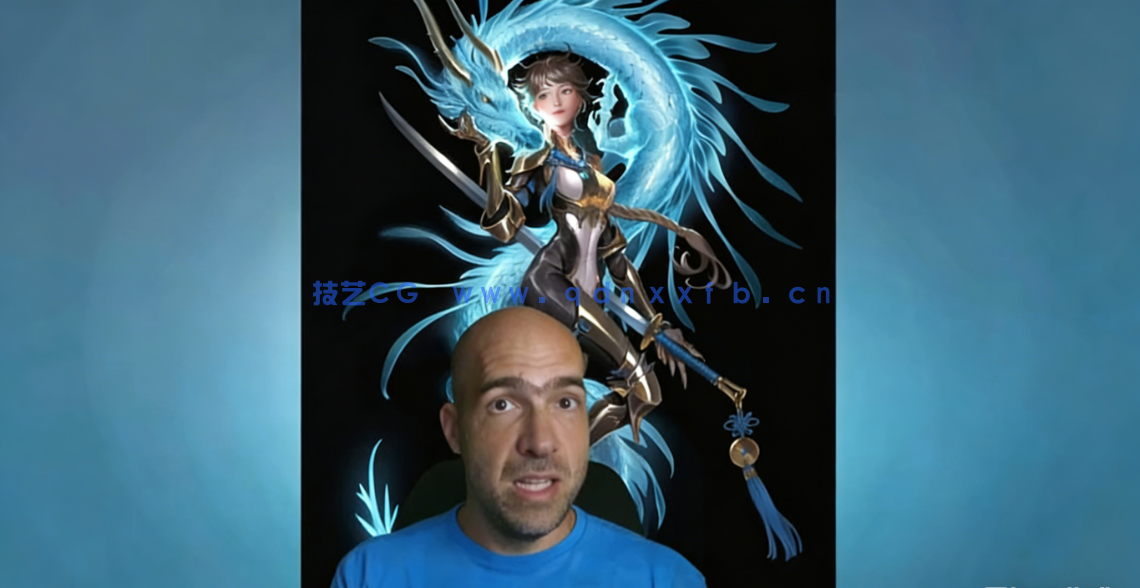 Blender龙与女孩雕刻建模完整制作流程视频教程(图3)