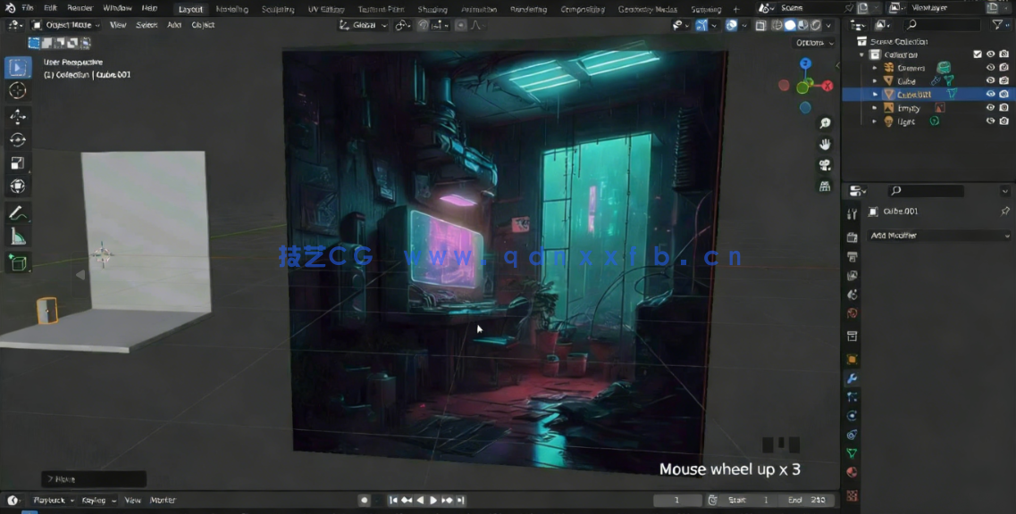  Blender日本街边小巷环境场景制作流程视频教程(图6)