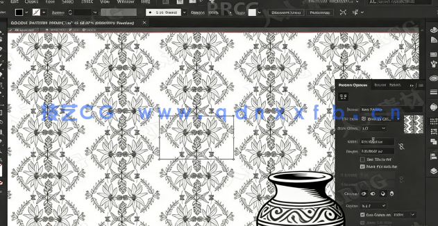 【中文字幕】AI初学者花卉植物重复图案平面插图设计视频教程(图1)