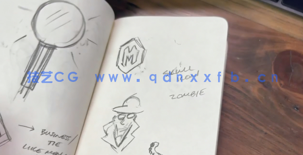 AI初学者手绘草图到矢量图形徽标制作工作流程视频教程(图2)