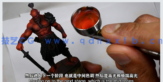 【中文字幕】如何组装和喷绘微缩模型雕塑手办视频教程(图5)