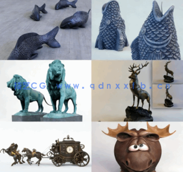 3dsky PRO 动物雕塑3D模型（50个）(图3)