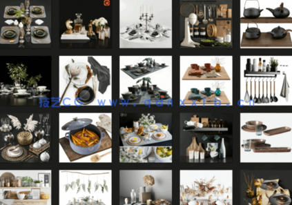 3dsky精品餐桌摆件高质量模型（150个）(图6)