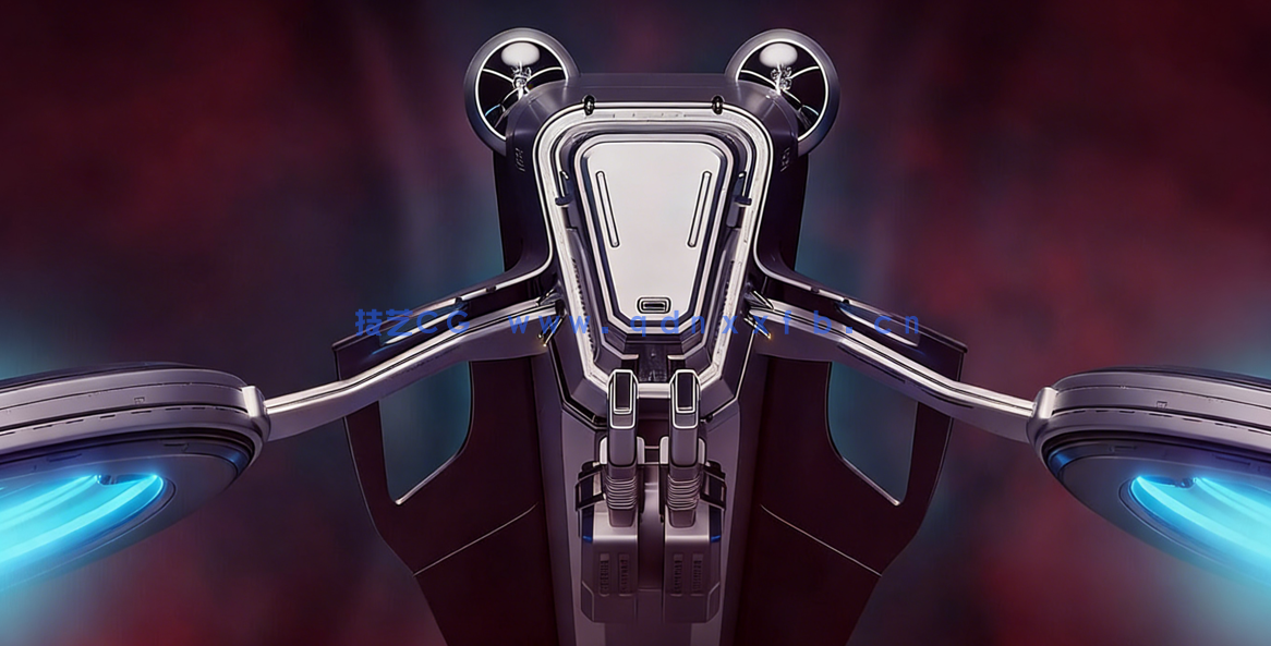 Blender无人机硬表面建模设计实例制作视频教程(图3)