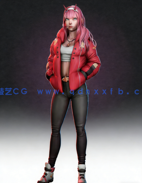 Blender动画角色02ZeroTwo实例制作流程视频课程(图3)