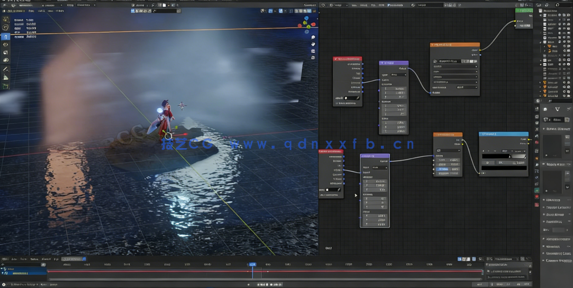 Blender阿狸狐妖英雄联盟游戏角色完整制作流程视频教程 (图5)