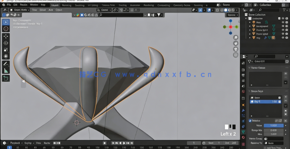 Blender钻戒动画实例制作训练视频教程(图3)