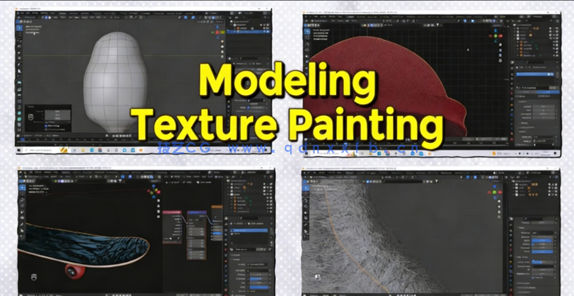 Blender可爱滑板企鹅完整实例制作流程视频教程(图2)