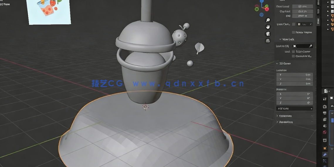 Blender食物和饮料实例制作工作流程视频教程(图5)