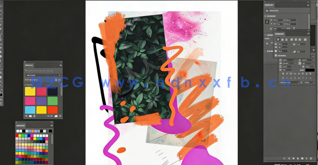  Illustrator与Photoshop渐变和摄影效果生动抽象海报设计视频教程(图5)