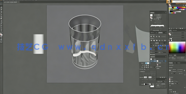  Illustrator逼真玻璃杯矢量制作视频教程(图3)