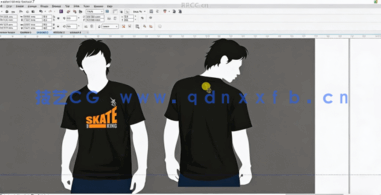 【中文字幕】Coreldraw潮流滑板冲浪风T恤矢量设计视频教程(图1)