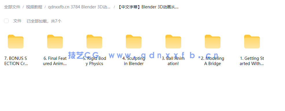 Blender 3D动画从入门到精通视频教程 (图2)