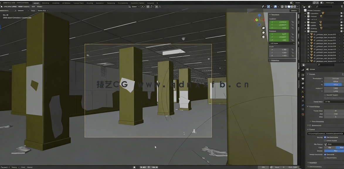  Blender密室逃脱游戏场景完整制作视频教程 （文件损坏）(图2)