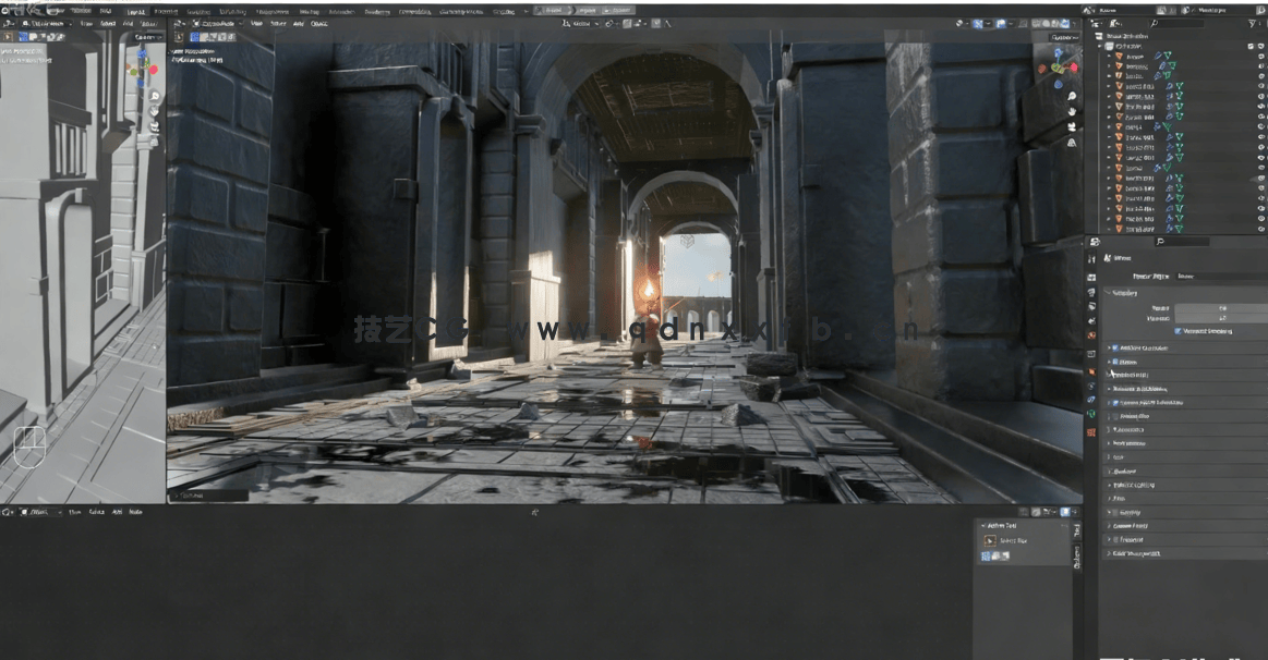 Blender插画场景制作工作流程视频教程 (图2)