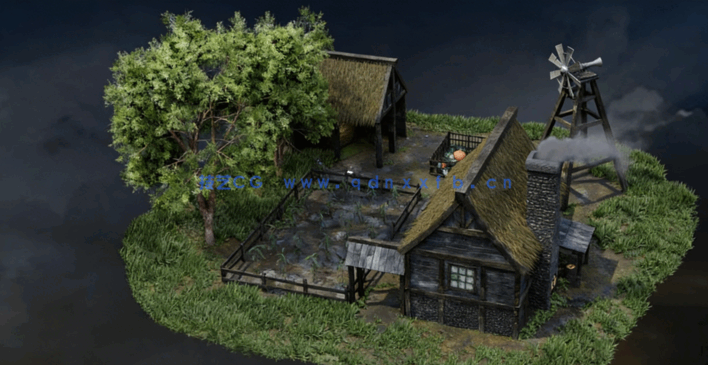 Blender 3.0中世纪农场环境场景完整实例制作训练视频教程(图3)