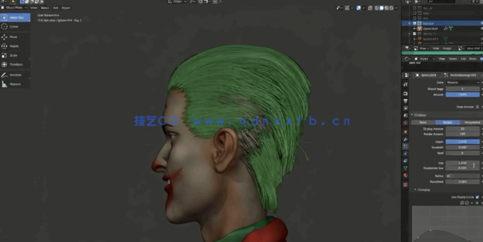 Blender小丑角色半身像雕刻技术训练视频教程(图2)