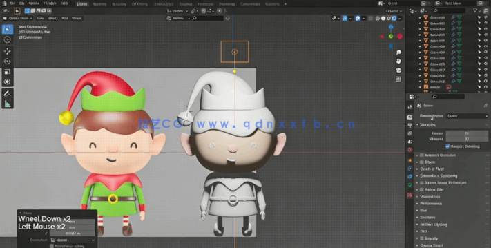 Blender可爱微笑3D小精灵建模实例制作视频教程 (图5)